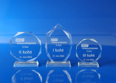klaasmeened glass trophy