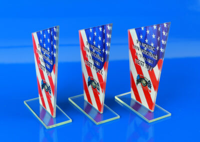 klaasmeened glass trophy